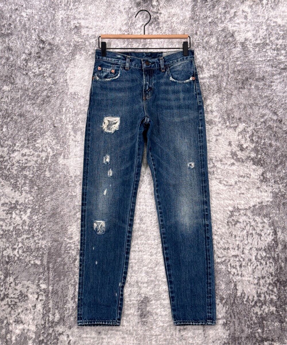Levis LVC Jeans 26 Womens 1967 505 Selvedge Distress Denim